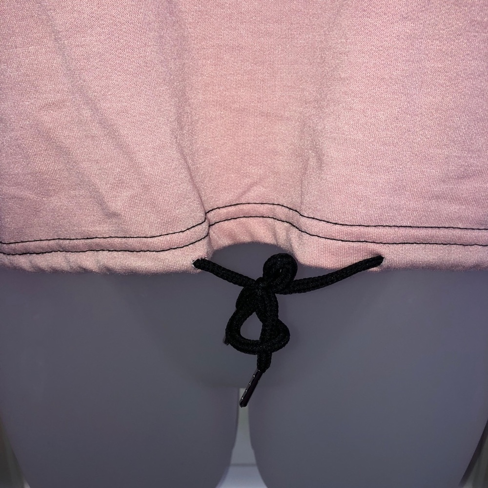 Pink Stripe Block Long Sleeve Bottom Drawstring - Picture 4 of 8